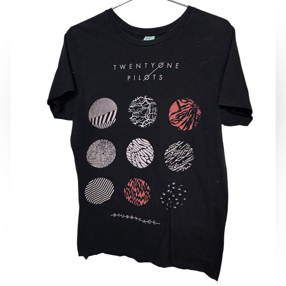 Twentyone Pilots Blurry Face Band Tour Rock Pacifica Black Men’s M T-Shirt